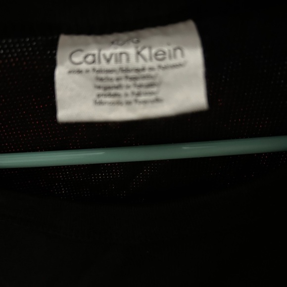 Calvin Klein Jeans Black Thermal Elbow Crew Neck Pullover Shirt Sz XL - Picture 3 of 3